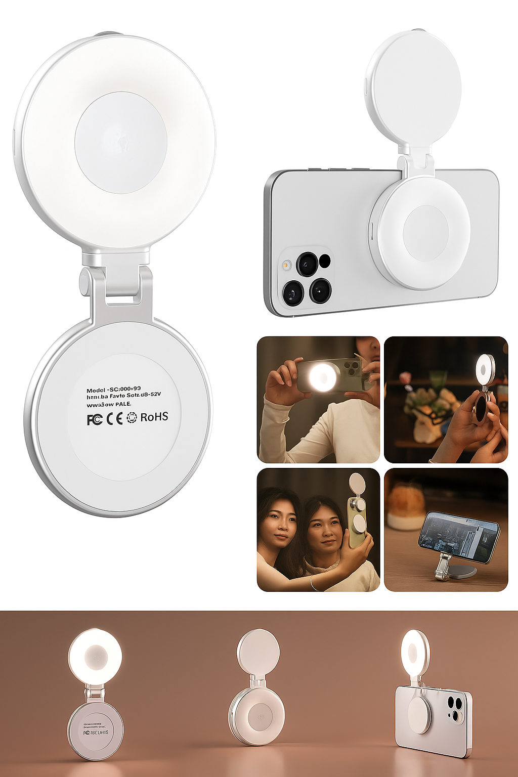 Clip-On Selfie Ring Light